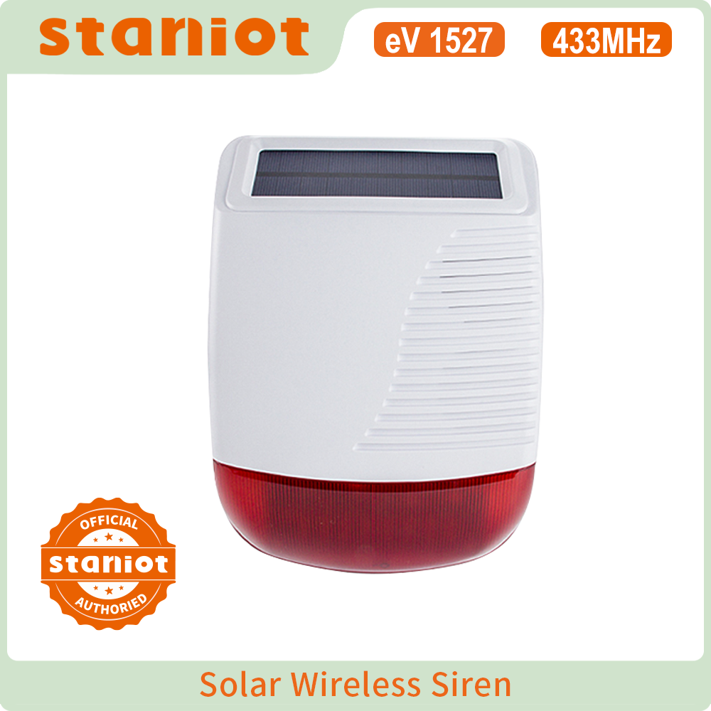Alarm Siren Outdoor - Staniot Sirene Strobo Surya Luar Ruangan