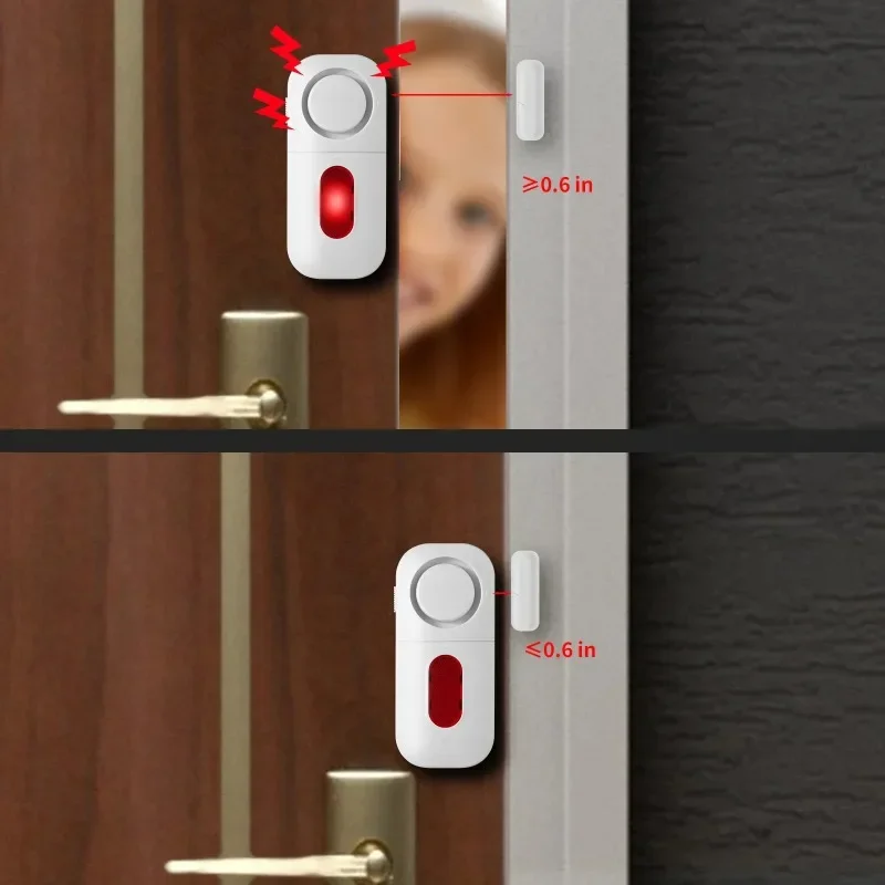 Door Wedge Alarm - Sensor jendela pintu Alarm 130bp nirkabel