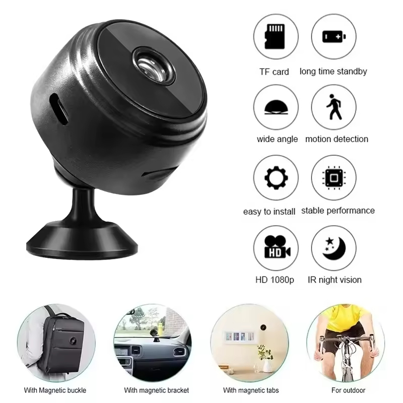Home Security Monitoring System - Kamera Keamanan A9 Mini WiFi HD