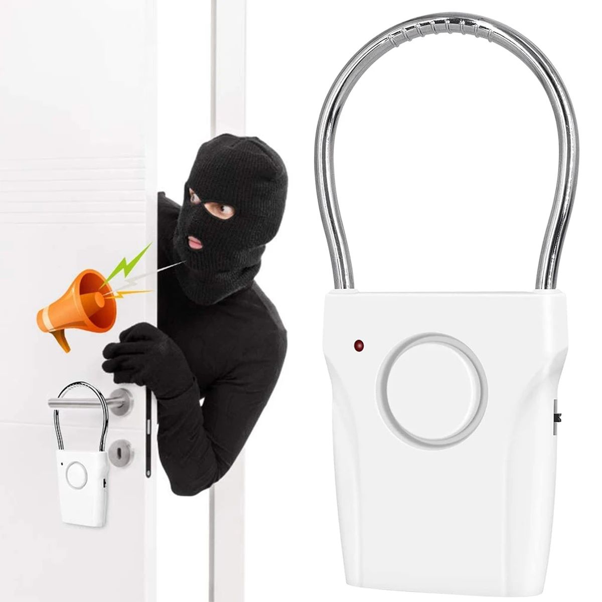 Door Wedge Alarm - Alarm gagang pintu 110dB Alarm keamanan