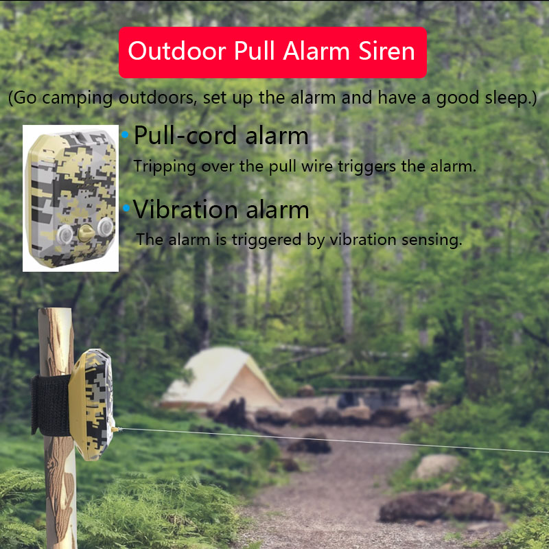 Alarm Siren Outdoor - Sirine Portabel untuk Luar Ruangan, Perjalanan,