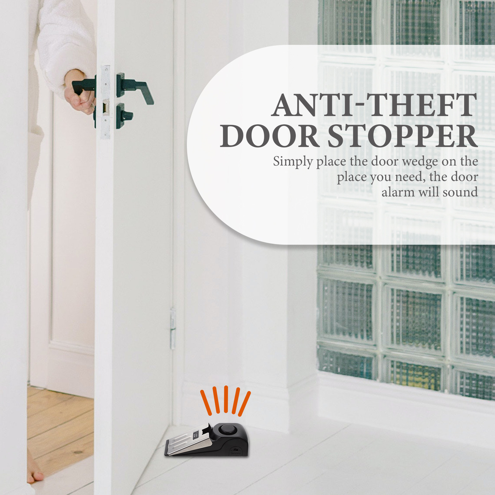 Door Wedge Alarm - Penahan Pintu Tipe Tekan dengan Alarm