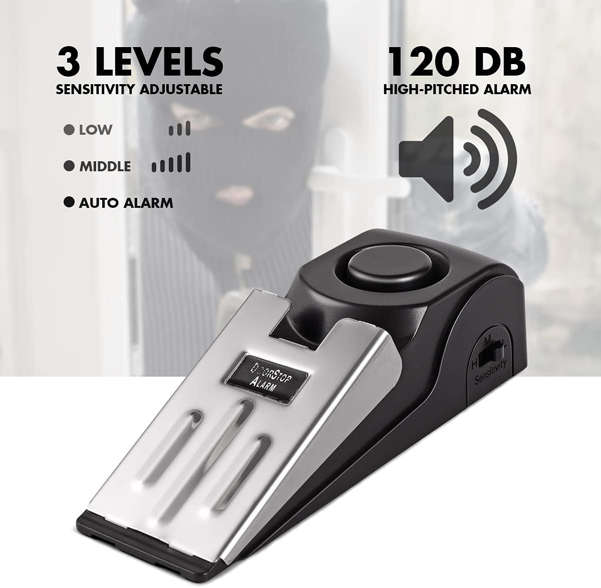 Door Wedge Alarm - Alarm Penghenti Pintu, Penghenti Pintu dengan