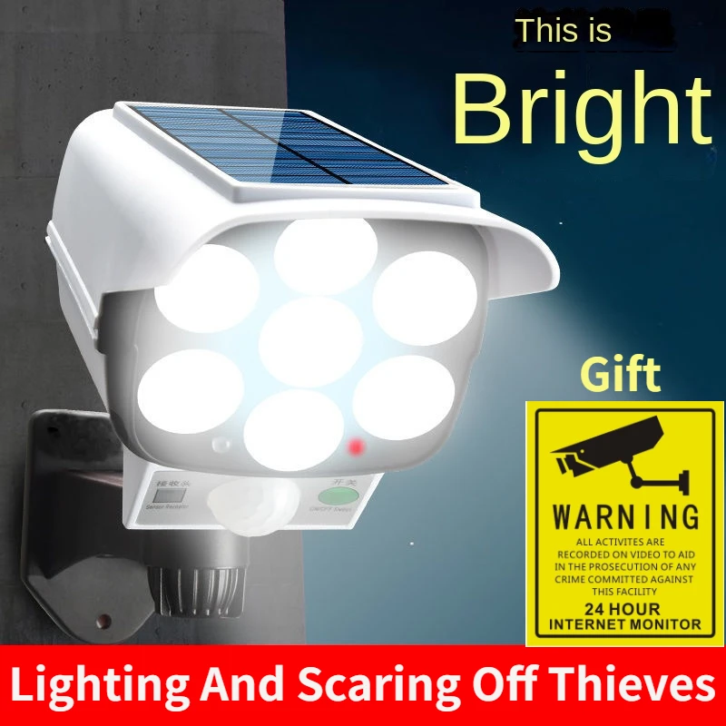 Home Security Home Assistant - Lampu LED 77 nirkabel luar ruangan,