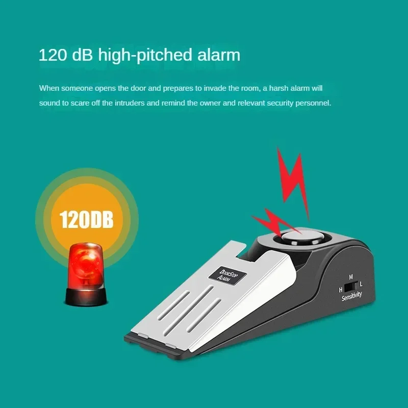 Door Wedge Alarm - Alarm Pencuri Penghenti Pintu Hotel Alarm