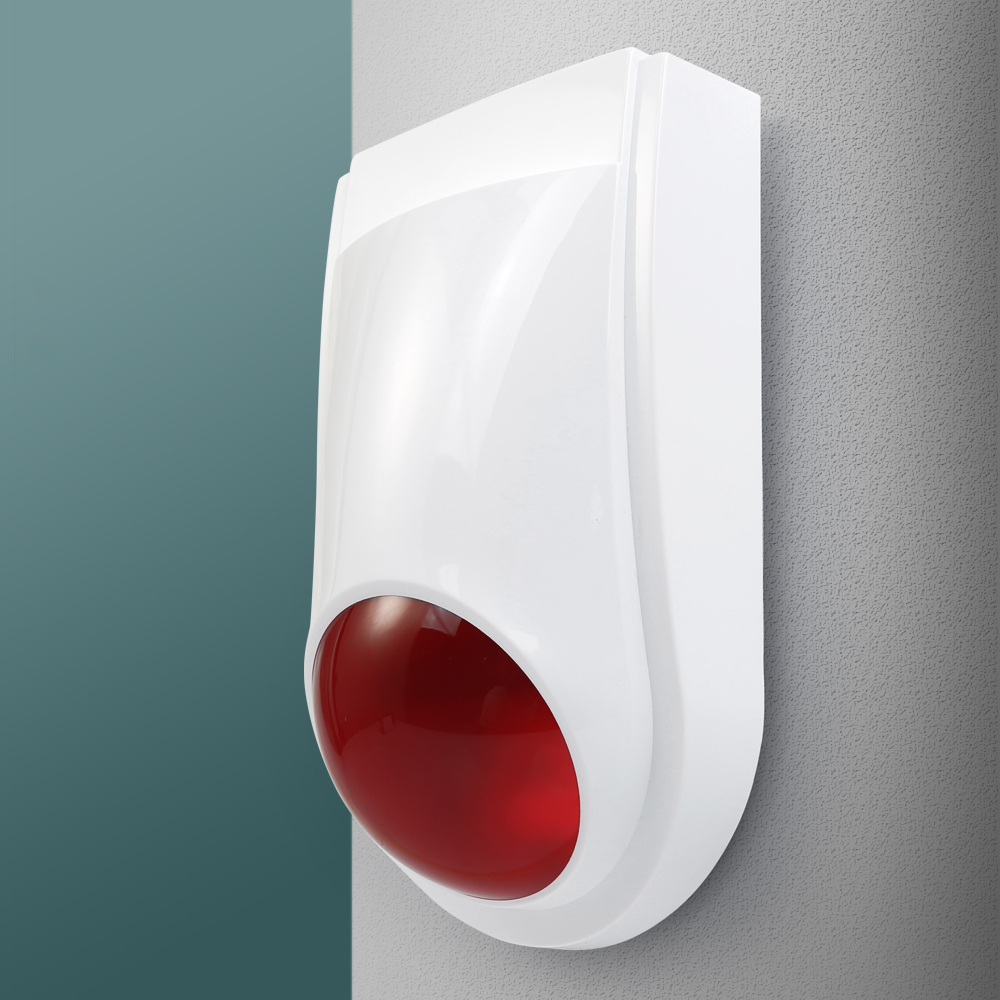 Alarm Siren Outdoor - Sirene Flash Nirkabel E6 Lampu Led