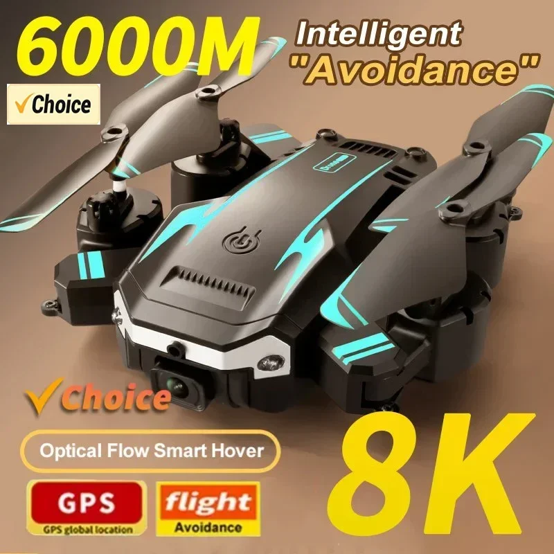 Home Security Cameras Outdoor - Drone G6 Pro 8K Dual-Kamera, 5G