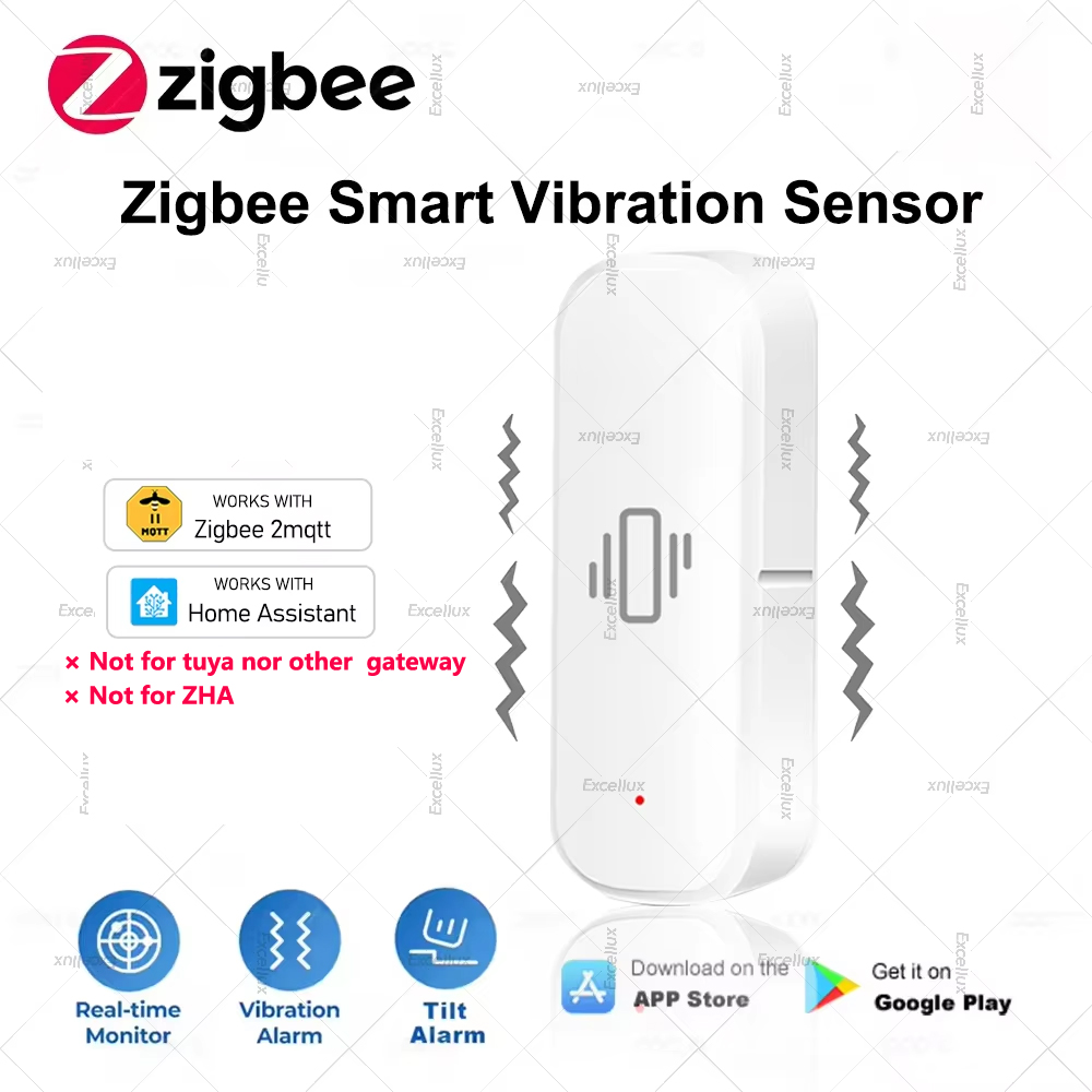 Home Security Home Assistant - Zigbee Sensor Getaran Pintar Perlindungan Keamanan
