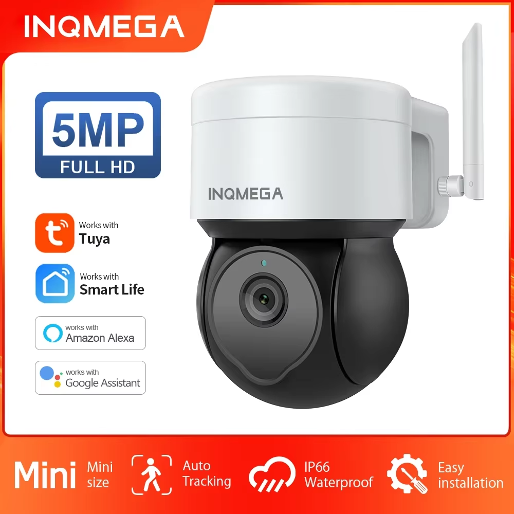 Home Yard Security - INQMEGA 5MP Tuya kamera PTZ luar