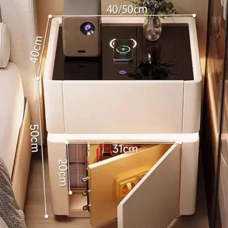 Home Security Of America - Meja Samping Tempat Tidur Keamanan Multifungsi
