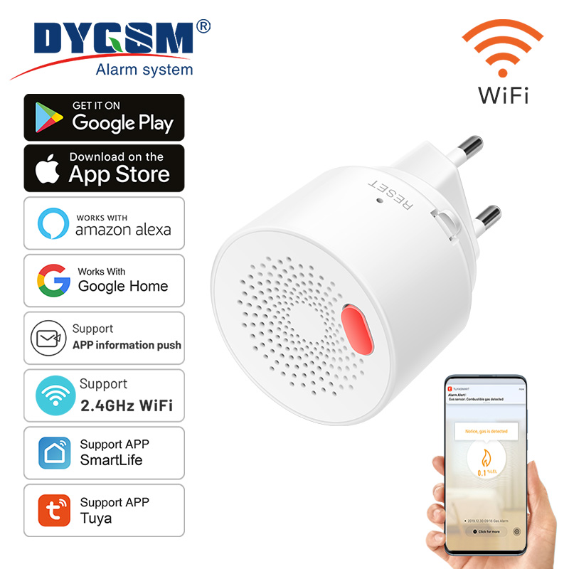 Home Security Gadgets - Tuya Sensor Gas alami Wifi rumah