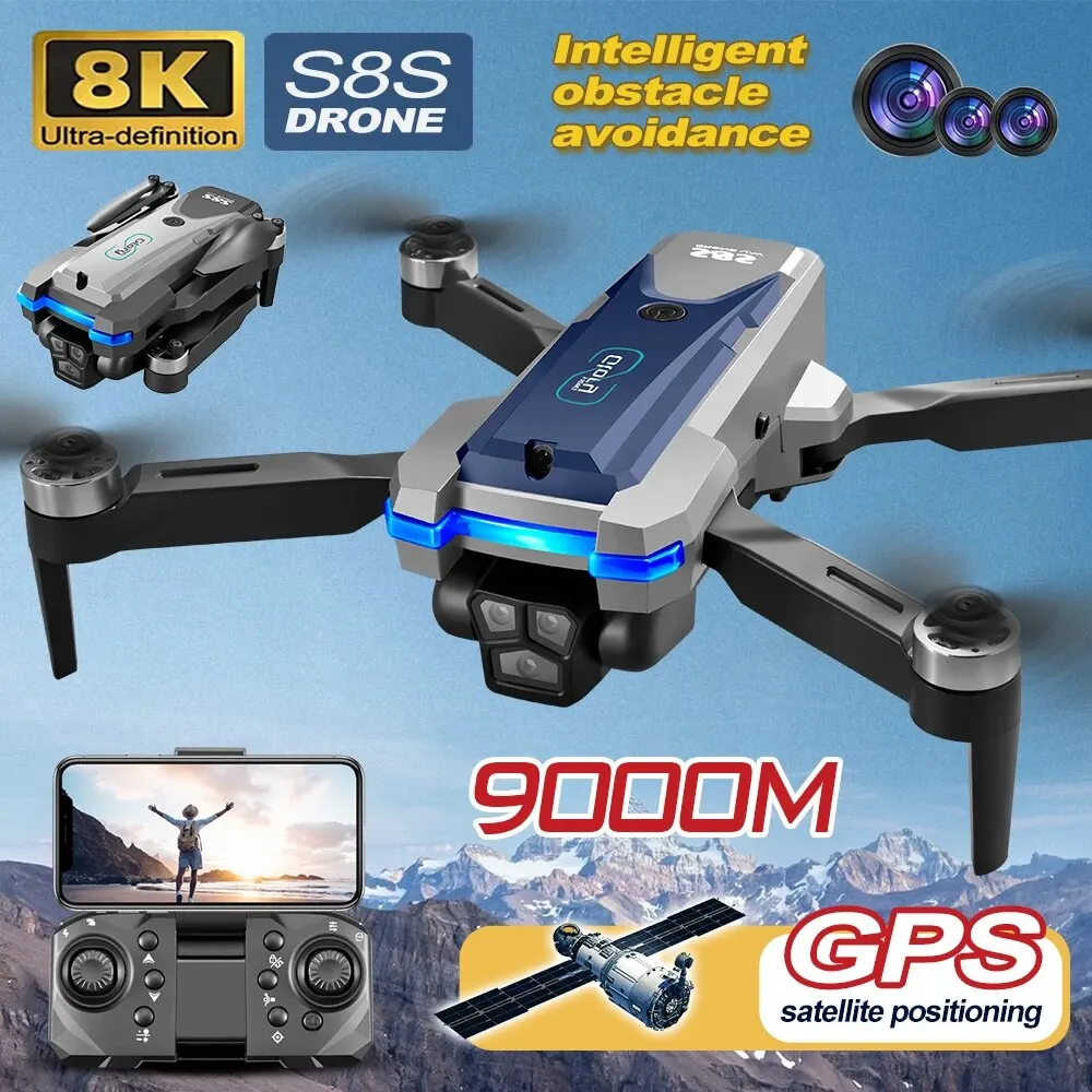 Home Security Cameras Outdoor - S8S Drone lipat 5G Wifi 8K