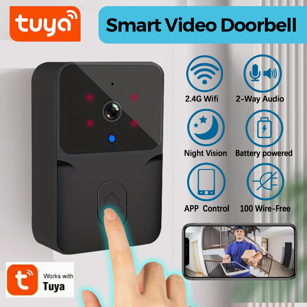 Home Security Monitoring System - Bel Pintu Video Pintar Nirkabel Tuya,