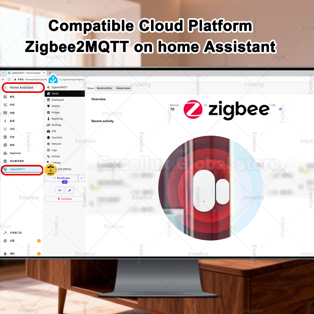 Zigbee 3.0 Sensor Jendela Pint - Home Security Gadgets ulasan dan harga