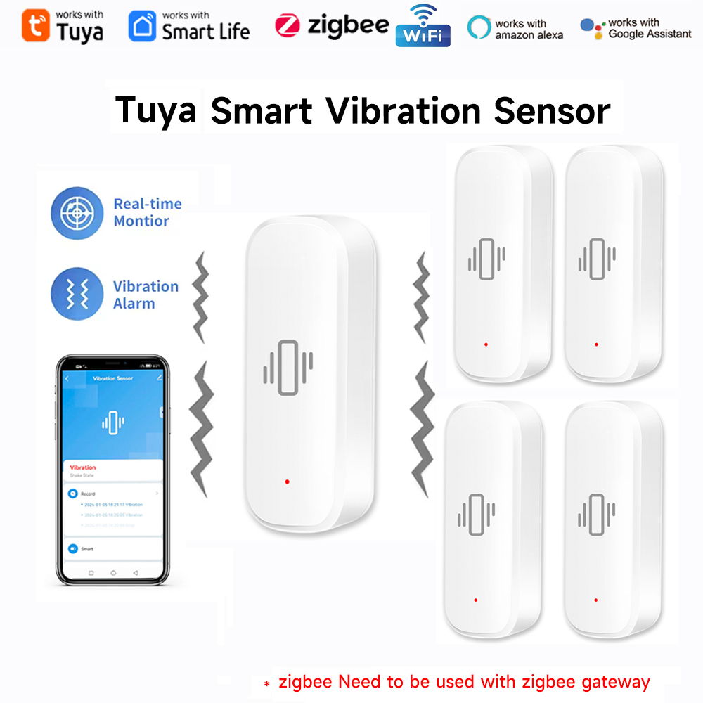Tuya WiFi Zigbee Sensor Getara - Home Security Home Assistant ulasan dan harga