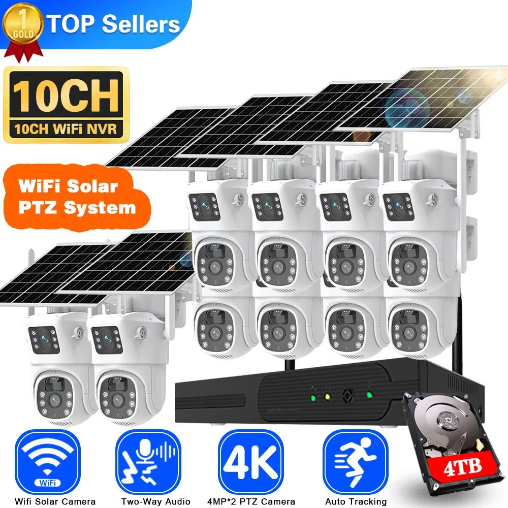 Kit Kamera CCTV tenaga surya W - Home Security Monitoring System ulasan dan harga