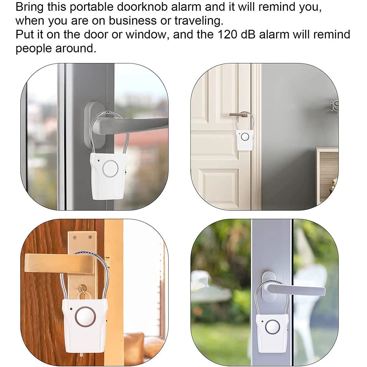 Alarm gagang pintu 110dB Alarm - Door Wedge Alarm ulasan dan harga