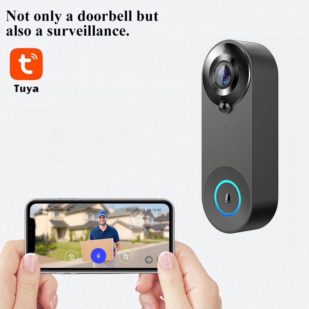 Tuya 1080P Bel Pintu WIFI Nirk - Home Security Monitoring System ulasan dan harga