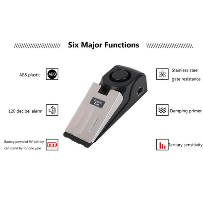 Sistem Alarm Pintu 120dB Baru, - Door Wedge Alarm ulasan dan harga