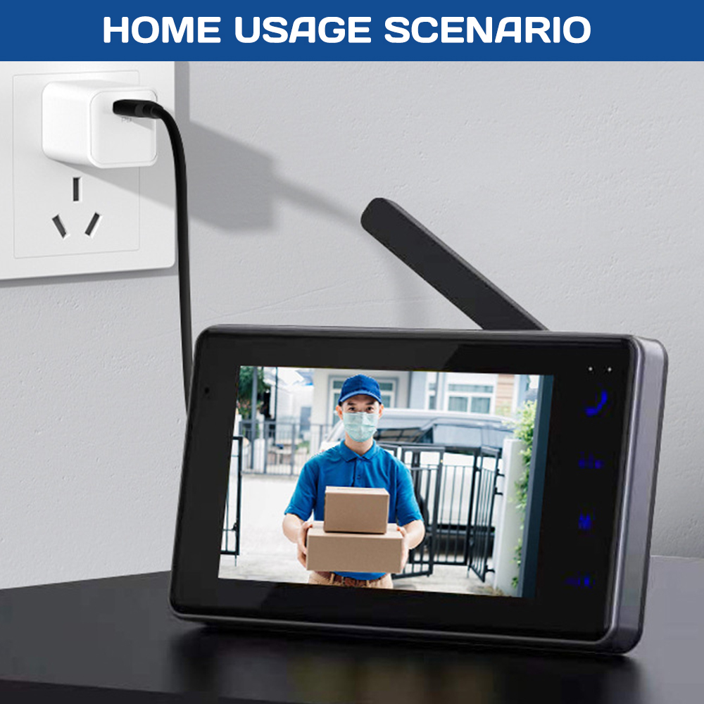 Bel Pintu Interkom Visual Nirk - Home Security Monitoring System ulasan dan harga