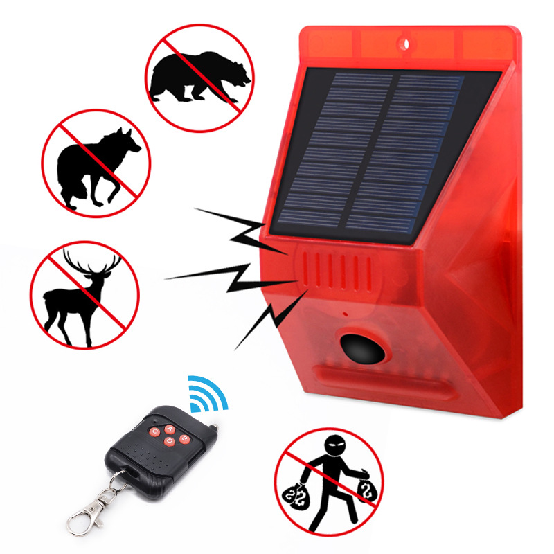 Solar Lampu Alarm Remote Kontr - Home Yard Security ulasan dan harga