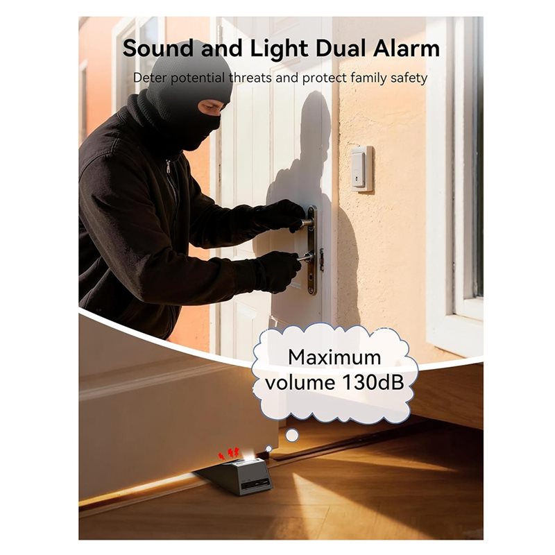 AB34-Alarm Penghenti Pintu, Pe - Door Wedge Alarm ulasan dan harga