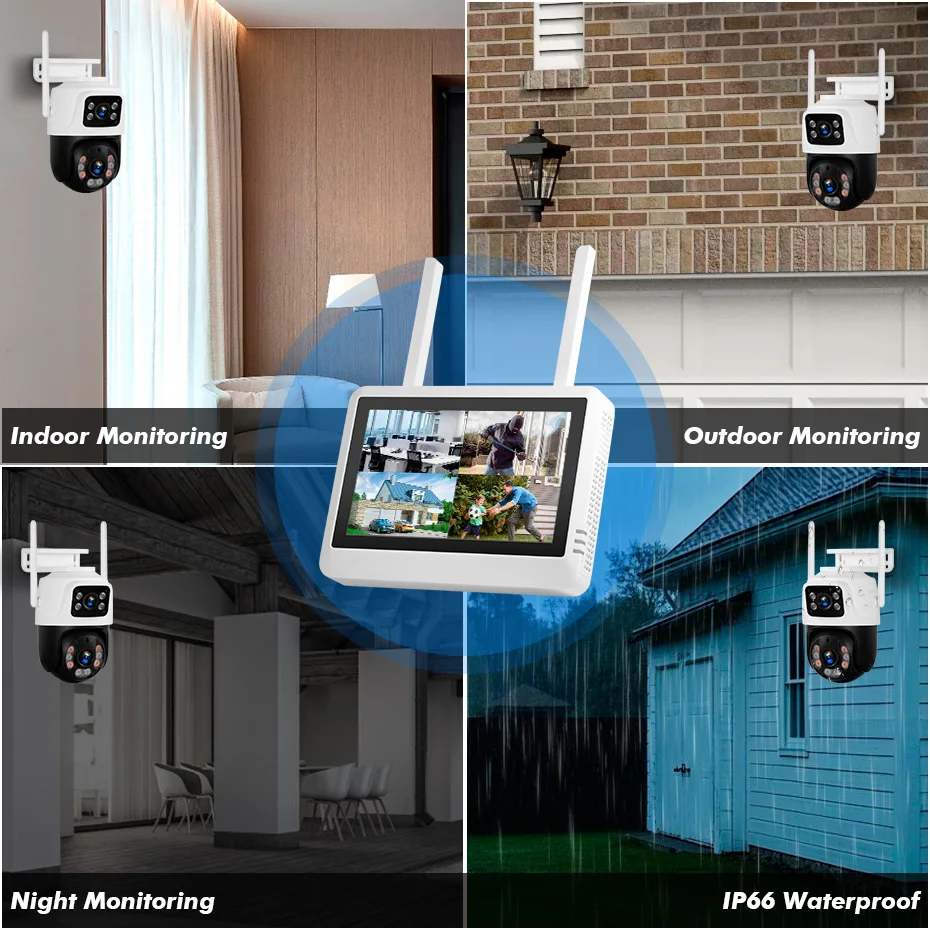 Sistem Keamanan NVR Nirkabel F - Home Security Systems Wireless ulasan dan harga