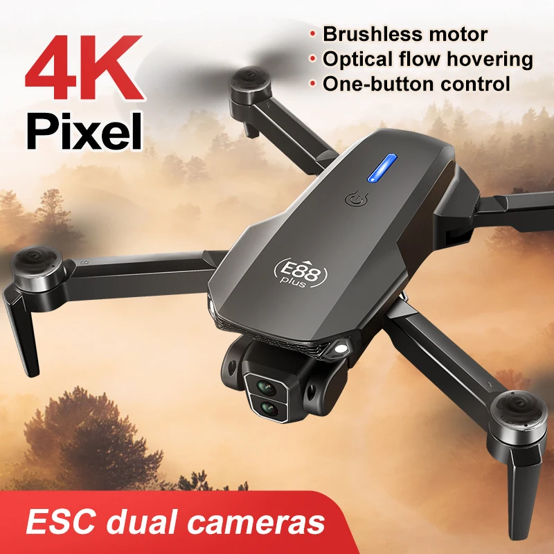 Drone Quadcopter E88 Plus baru - Home Security Cameras Outdoor ulasan dan harga