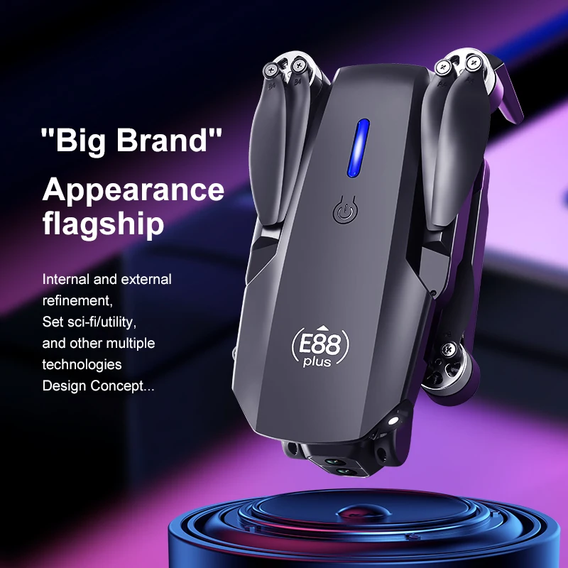 Drone Quadcopter E88 Plus baru - Home Security Cameras Outdoor ulasan dan harga