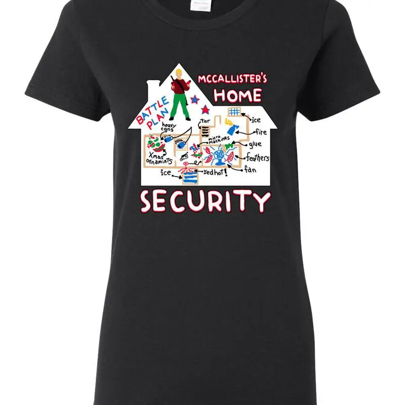 Kaos Wanita McCallister's Home - Home Security Plans ulasan dan harga