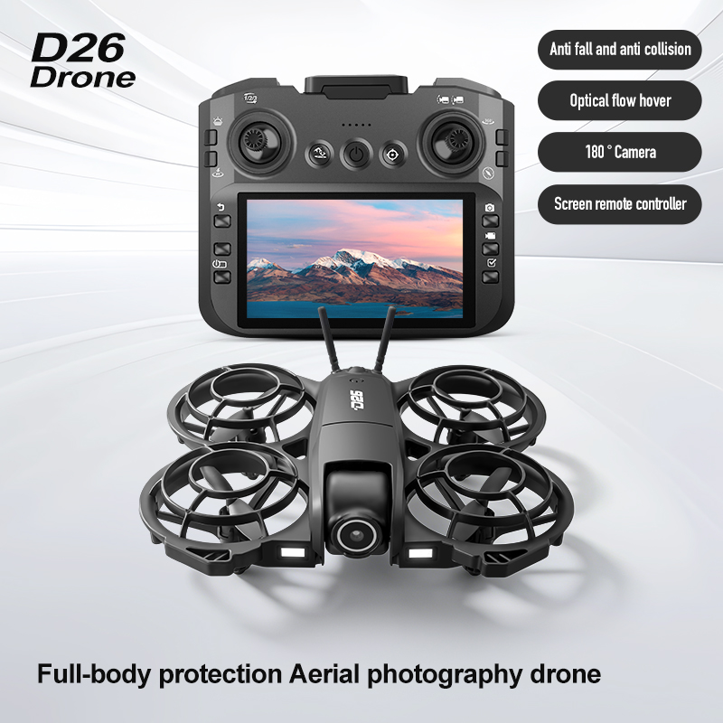 Drone D26 4K Aerial HD 180 °   - Home Security Cameras Outdoor ulasan dan harga