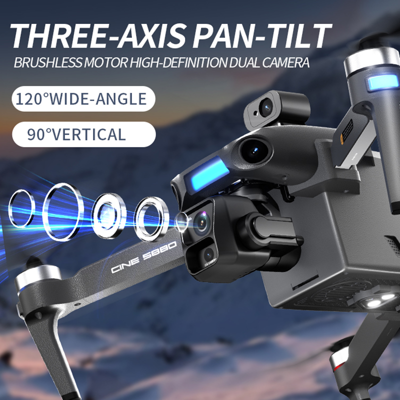 Drone Kamera Ganda 8K Baru 202 - Home Security Cameras Outdoor ulasan dan harga