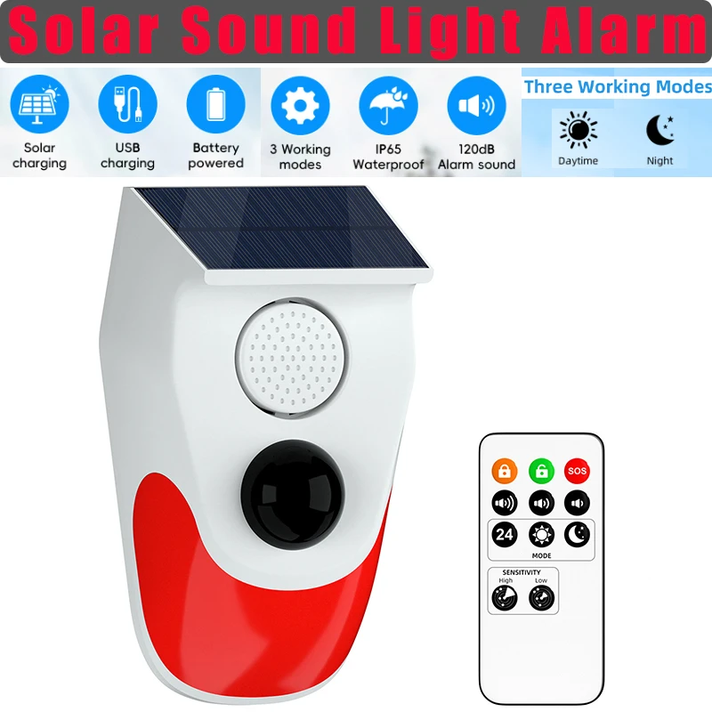 Alarm Suara Lampu Tenaga Surya - Alarm Siren Outdoor ulasan dan harga