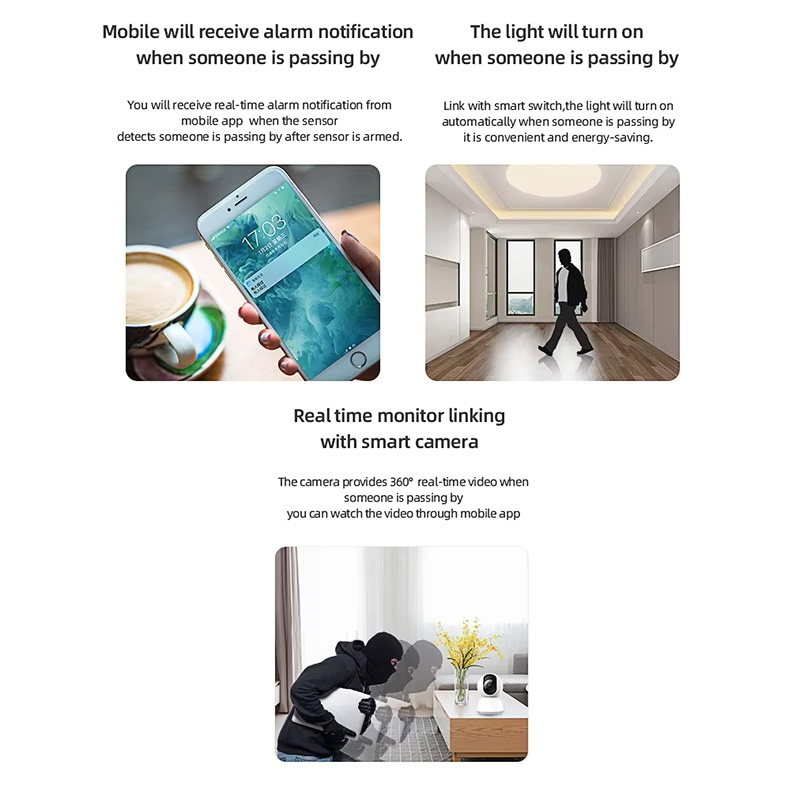 Sensor Gerak PIR Cerdas WiFi Z - Home Security Home Assistant ulasan dan harga
