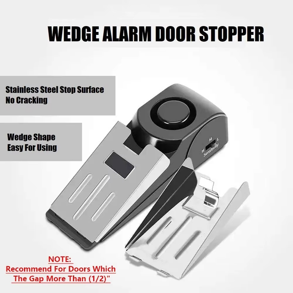Alarm Pintu Nirkabel 120db Bah - Door Wedge Alarm ulasan dan harga