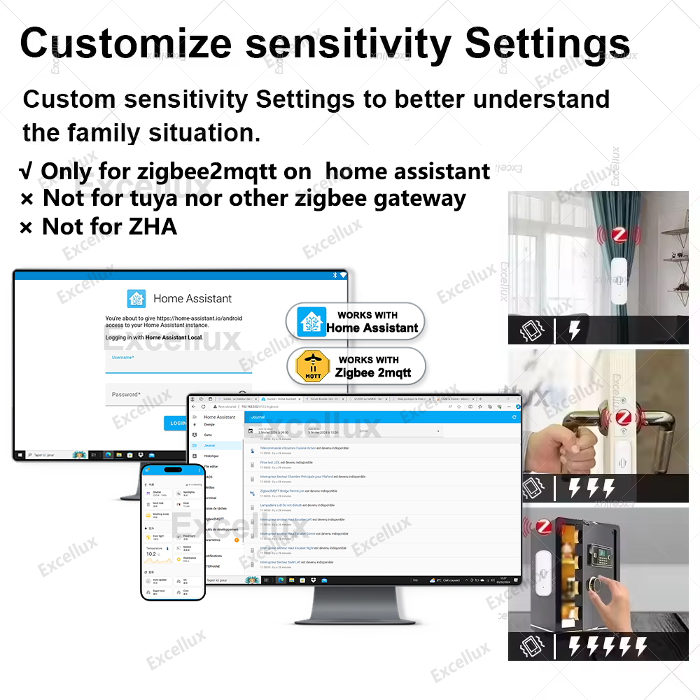 Zigbee Sensor Getaran Pintar P - Home Security Home Assistant ulasan dan harga