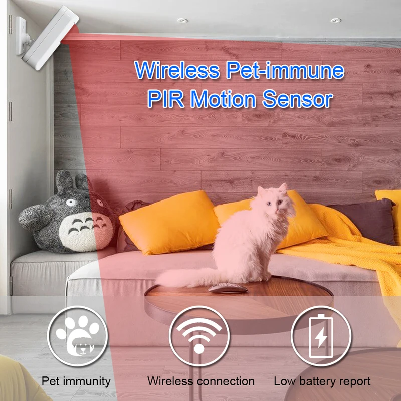Detektor inframerah nirkabel 4 - Pet Immune Pir Sensor ulasan dan harga