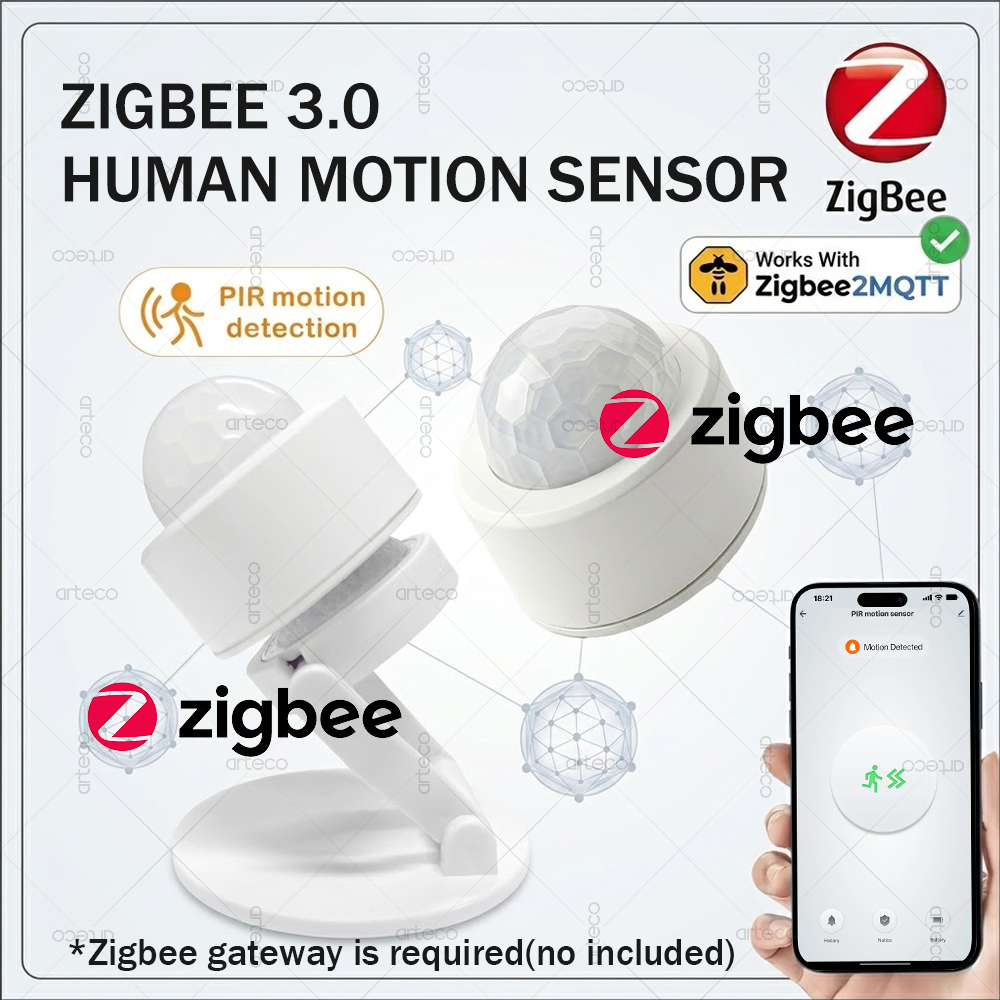 Zigbee 3.0 Sensor Gerak PIR Mi - Home Security Home Assistant ulasan dan harga