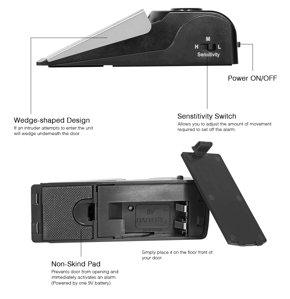 Alarm Penghenti Pintu Anti Mal - Door Wedge Alarm ulasan dan harga