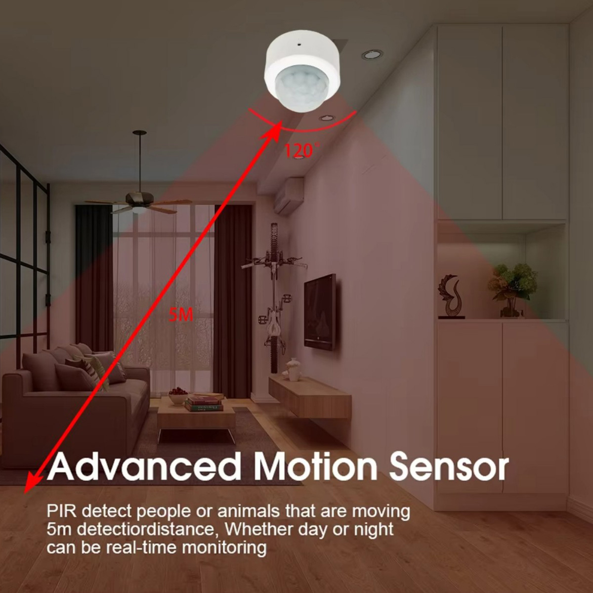 Zigbee3.0 Mini PIR Sensor Gera - Home Security Systems Wireless ulasan dan harga