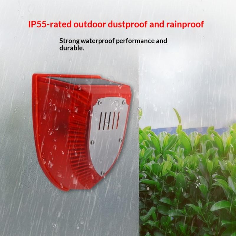 Sistem Alarm Strobo Sirene Det - Home Yard Security ulasan dan harga