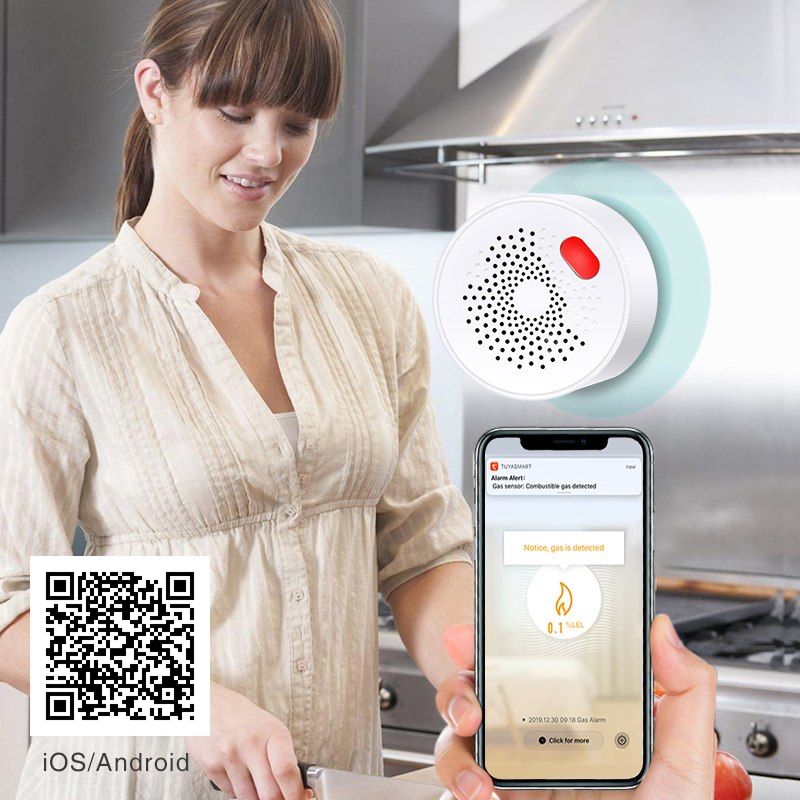 Tuya Sensor Gas alami Wifi rum - Home Security Gadgets ulasan dan harga